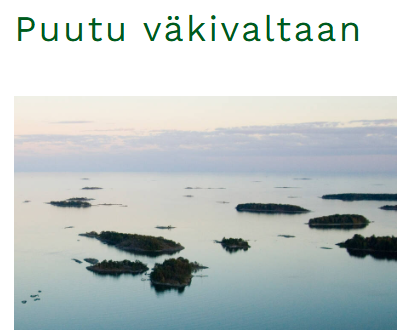 kuvakaappaus verkkokoulun etusivulta